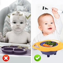 Baby Spill-Proof Gyro Bowl..