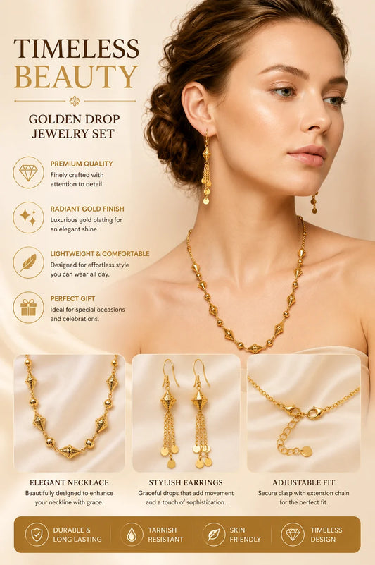 Elegant Bead Necklace Set..