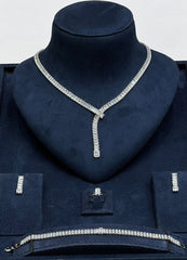 Luxury Baguette Crystal Jewelry Set..