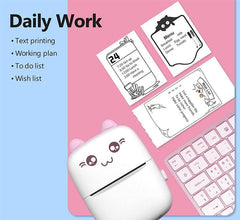 Portable Mini Pocket Printer BT Thermal Printer..